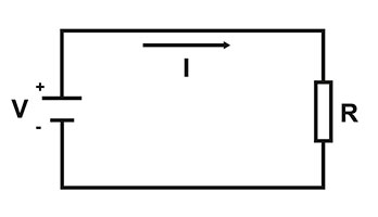 circuito el&eacute;ctrico ley de ohm