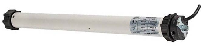 Motor de persiana con adaptadores instalados