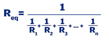 formula para cuando se tiene mas de dos resistencias