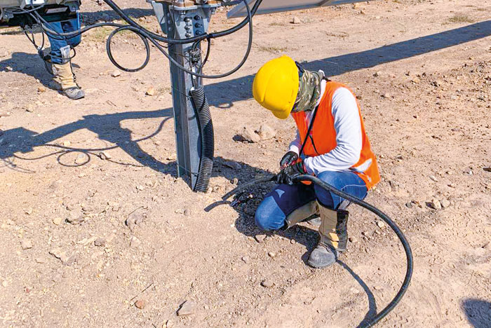 tuber&iacute;a el&eacute;ctrica poliflex para parques solares