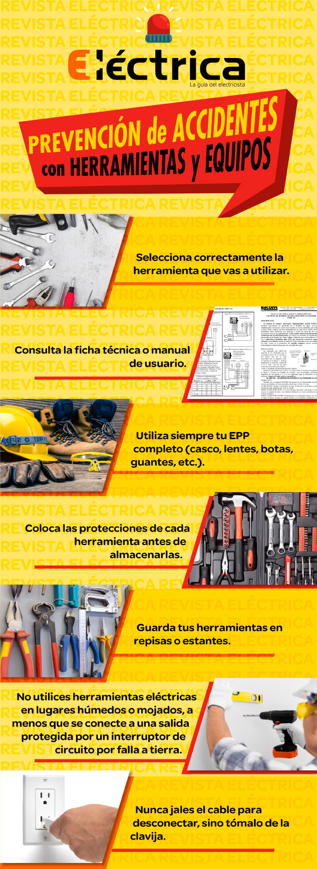 Prevención de accidentes con herramientas y equipo