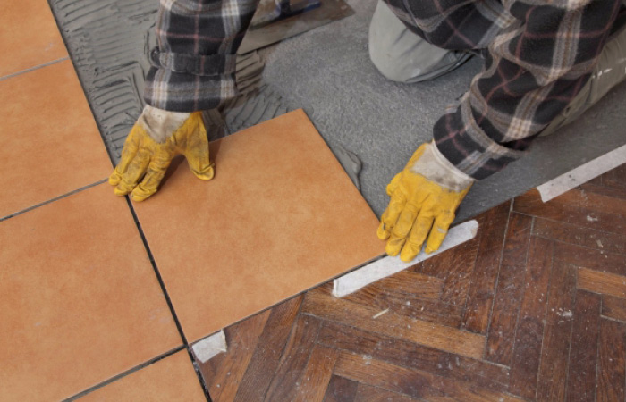 aplicación incorrecta de adhesivo