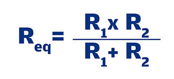 Ecuación para reducción de resistencias